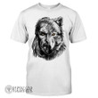 Viking Wolf And Warrior Valknut - Viking T-shirt