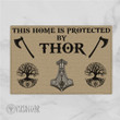 This Home is Protected by Thor Doormat | Viking Doormat | Myvikinggear