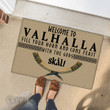 Welcome To Valhalla Fill Your Horn and Come Feast With The Gods Skal Doormat | Viking Doormat | Myvikinggear Store