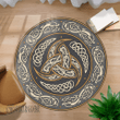 Viking Odin Triple Horn Round Carpet | Viking Round Carpet | Myvikinggear Store