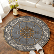 Norse Helm of Awe Round Carpet | Viking Round Carpet | Myvikinggear Store