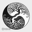 Yin Yang Tree of Life | Yggdrasil Round Carpet | Viking Round Carpet | Myvikinggear Store
