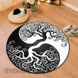 Yin Yang Tree of Life | Yggdrasil Round Carpet | Viking Round Carpet | Myvikinggear Store