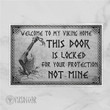 Viking Doormat Welcome To My Viking Home This Door Is Locked For Your Protection Not Mine | Myvikinggear Store