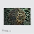 Yggdrasil Tree Life in Celtic Style Viking area rug