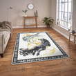 The Sons of Fenrir Hati and Skoll Painting Viking area rug