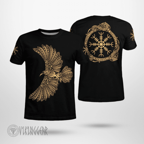 Raven - The Helm of Awe - Viking T-Shirt - Myvikinggear Store