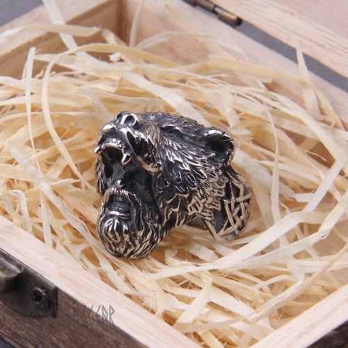 Viking Bear Head Animal Ring Stainless Steel - Viking Ring - Myvikinggear Store