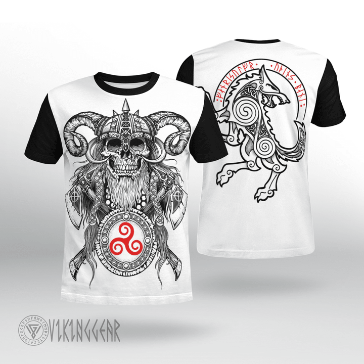 Warrior Fenrir Viking T-shirt