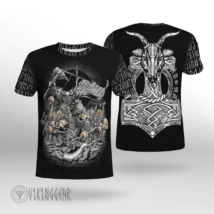 Hammer - Viking Warrior - Viking T-shirt - Myvikinggear Store