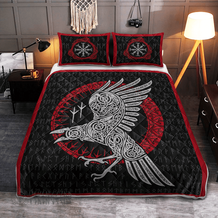 Raven and Rune - Viking Quilt Bedding Set - Myvikinggear Store