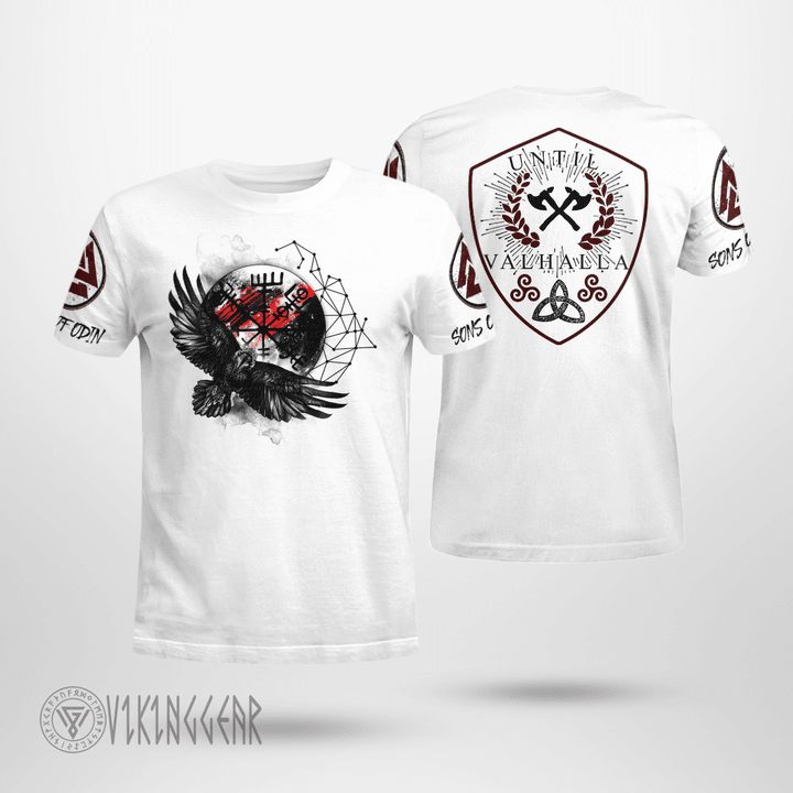 Viking Raven - Until Valhalla - Viking T-Shirts All-Over-Print