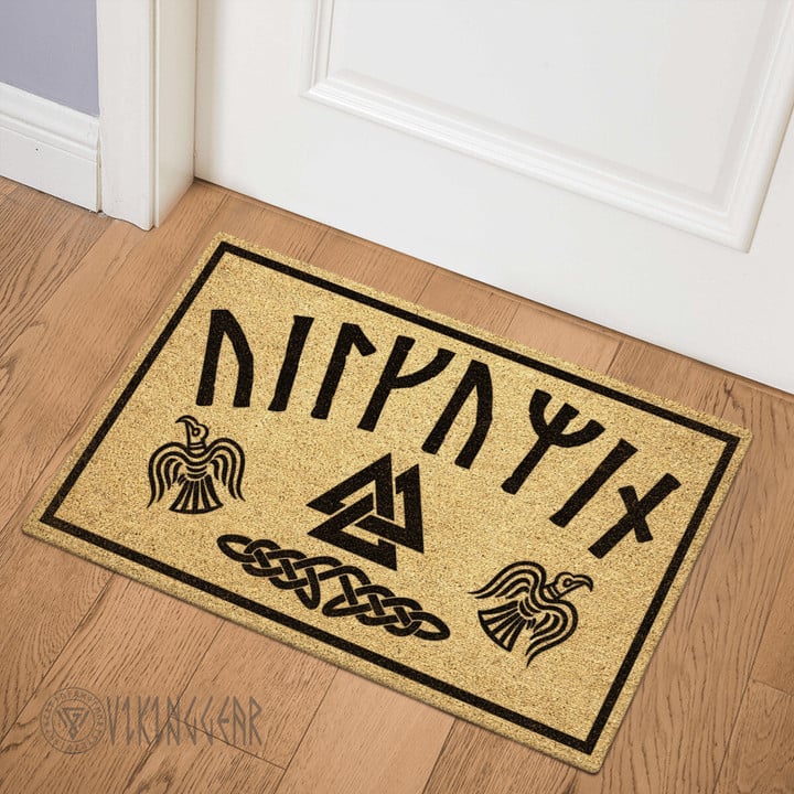Norse Futhark Viking Runes Welcome Doormat | Myvikinggear Store