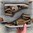 Monkey D Luffy Wanted Custom JD Sneakers One Piece Anime Shoes