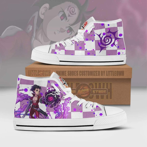 Zeldris High Top Canvas Shoes Custom The Seven Deadly Sins Anime Sneakers