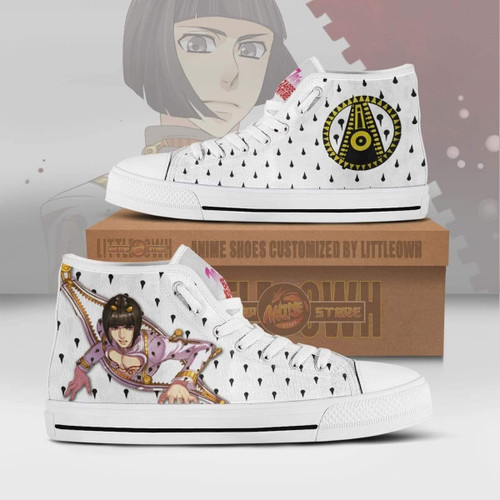 Bruno Bucciarati High Top Canvas Shoes Custom JoJo's Bizarre Adventure Anime Sneakers