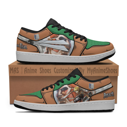 Armin Arlert Shoes Low JD Sneakers Custom Attack On Titan Water Breathing Anime Shoes