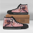 Nezuko KNY Anime Custom All Star High Top Sneakers Pattern Canvas Shoes - LittleOwh - 4