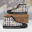 Death Note High Top Canvas Shoes Custom Cute Chibi Face Style Anime Sneakers - LittleOwh - 2