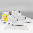 Pikachu High Top Canvas Shoes Custom Pokemon Anime Sneakers - LittleOwh - 4