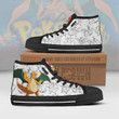 Dragonite High Top Canvas Shoes Custom Pokemon Anime Sneakers - LittleOwh - 2