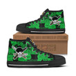Zoro Jolly Roger High Top Canvas Shoes One Piece Anime Mixed Manga Style - LittleOwh - 1