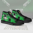 Zoro Jolly Roger High Top Canvas Shoes 1Piece Anime Mixed Manga Style - LittleOwh - 3