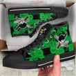 Zoro Jolly Roger High Top Canvas Shoes 1Piece Anime Mixed Manga Style - LittleOwh - 2