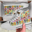 Haikyuu High Top Canvas Shoes Custom Cute Chibi Face Anime Sneakers - LittleOwh - 3