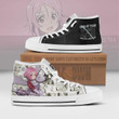 Shinozaki Rika High Top Canvas Shoes Custom Sword Art Online Anime Mixed Manga Style - LittleOwh - 1