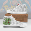 Tyranitar High Top Canvas Shoes Custom Pokemon Anime Sneakers - LittleOwh - 1