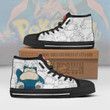 Snorlax High Top Canvas Shoes Custom Pokemon Anime Sneakers - LittleOwh - 2