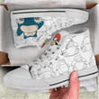 Snorlax High Top Canvas Shoes Custom Pokemon Anime Sneakers - LittleOwh - 4