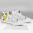 Pichu High Top Canvas Shoes Custom Pokemon Anime Sneakers - LittleOwh - 4