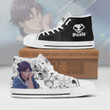 Keigo Asano High Top Canvas Shoes Custom Bleach Anime Mixed Manga - LittleOwh - 1