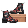 Itachi Leather Boots Custom Anime Akatsuki Hight Boots
