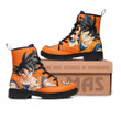 Son Goku Leather Boots Custom Anime Dragon Ball Hight Boots