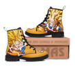 Son Goku Saiyan Leather Boots Custom Anime Dragon Ball Hight Boots