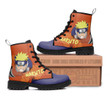 Naruto Uzumaki Leather Boots Custom Anime Naruto Hight Boots
