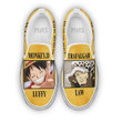 Trafalgar Law X Monkey D. Luffy Shoes Custom One Piece Anime Slip-On Sneakers