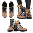 Armin Arlelt Leather Boots Custom Anime Atack on titan Hight Boots