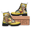 Usopp Leather Boots Custom Anime One Piece Hight Boots