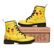 Pikachu Leather Boots Custom Anime Pokemon Hight Boots