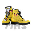 Pikachu Leather Boots Custom Anime Pokemon Hight Boots