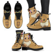 Eevee Leather Boots Custom Anime Pokemon Hight Boots