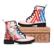 Zero Two Leather Boots Custom Anime Darling In The Franxx Hight Boots
