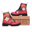 Kagura Leather Boots Custom Anime Gintama Hight Boots