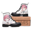 Ram Leather Boots Custom Anime Re Zero Hight Boots