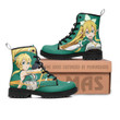 Leafa Leather Boots Custom Anime Sword Art Online Hight Boots