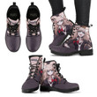 Junko Enoshima Leather Boots Custom Anime Monokuma Hight Boots